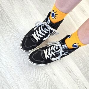 Vans | SK8-HI black canvas indie skateboard sneakers | WMS 9